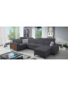 Canapé d'angle convertible BARTONE IV 361 x 183 x 203 cm en plusieurs couleurs