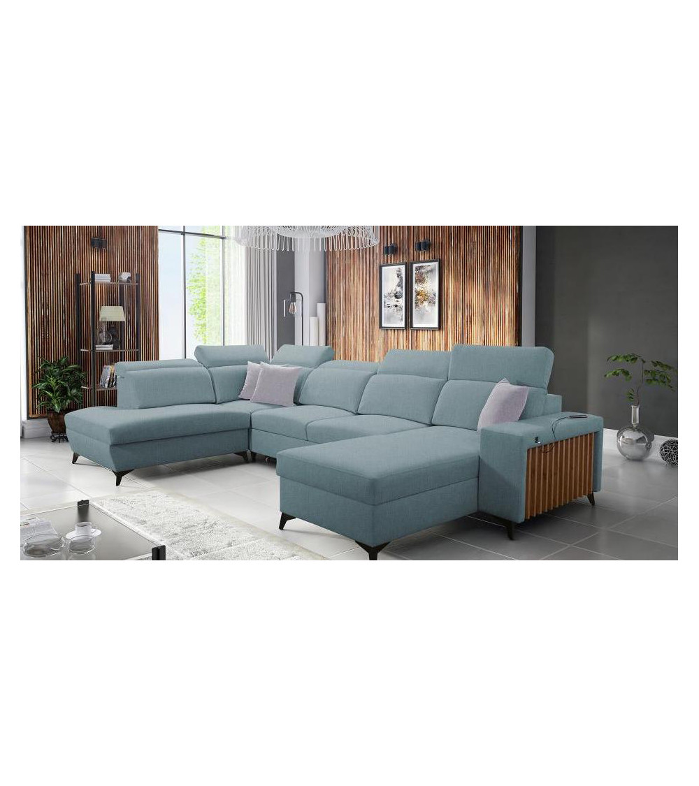 copy of Canapé d'angle reversible convertible ANDRE 202 x 85 cm en plusieurs couleurs