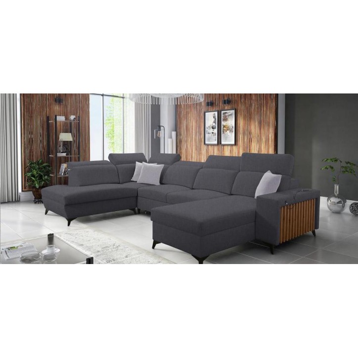 copy of Canapé d'angle reversible ANDRE 202 x 85 cm en plusieurs couleurs