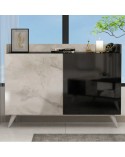 Buffet SIRIUS 2 portes 123 cm effet marbre