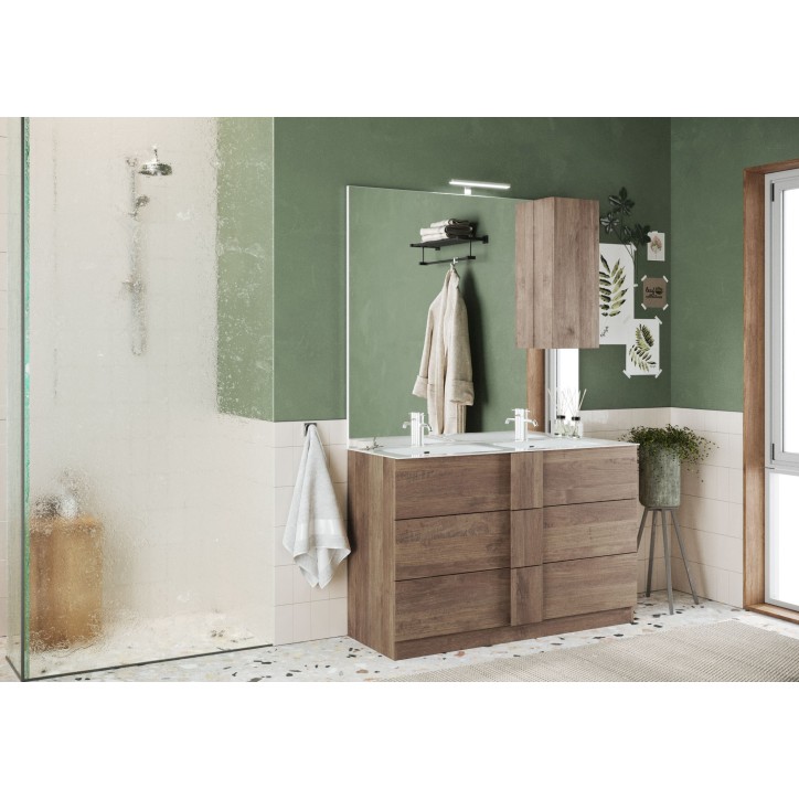 Conjunto de baño JUPITER mercurio 122 x 86 x 47 cm