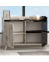 Buffet SIRIUS 2 portes 123 cm effet marbre