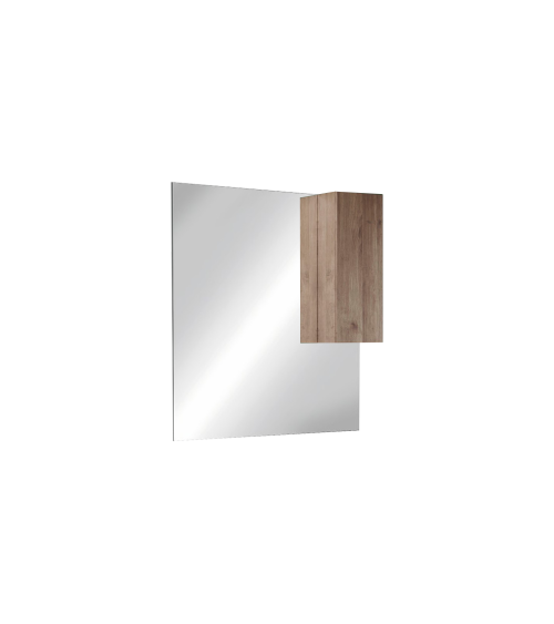 Ensemble salle de bain, meuble+miroir+double vasque JUPITER mercure, 122 x 86 x 47 cm
