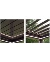 Pergola Angie bioclimatique 3x4 m - 2 stores et éclairage LED