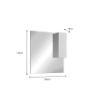 Set da bagno VITTORIA bianco lucido 122 x 86 x 47 cm
