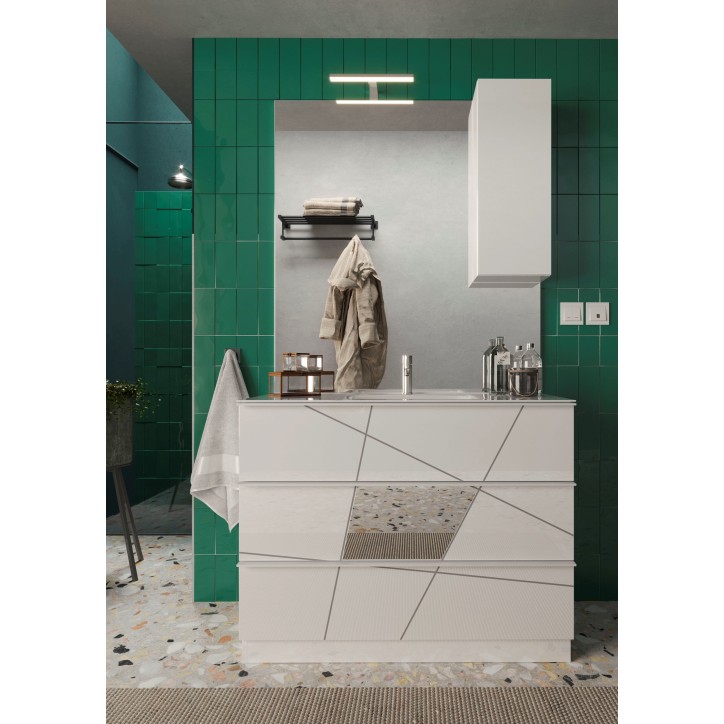 Set da bagno VITTORIA bianco lucido101 x 86 x 47 cm