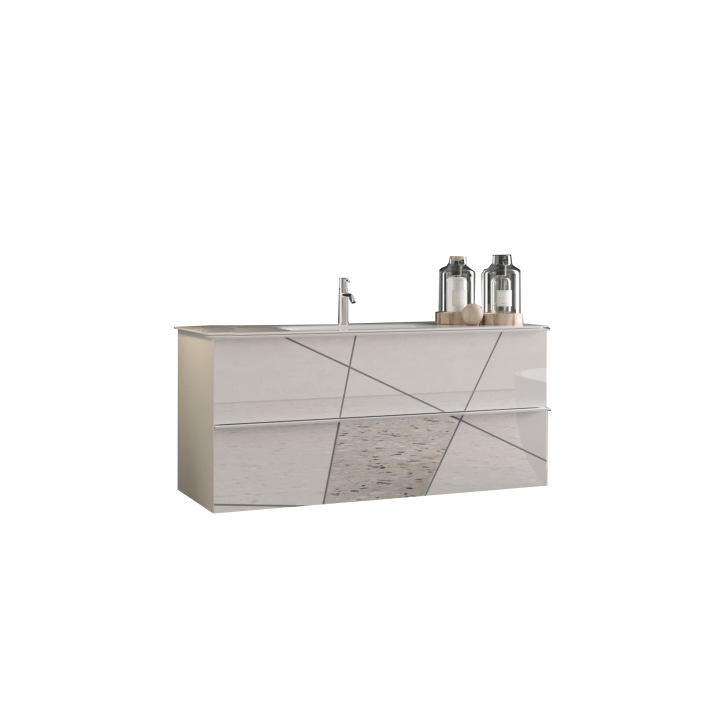 Conjunto muebles de baño VITTORIA blanco brillante 101 x 53 x 47 cm