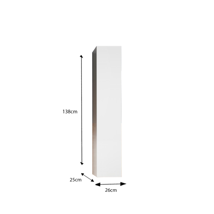 Móvel para casa de banho START branco brilhante  122 x 86 x 47 cm