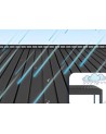 Pergola Angie bioclimatique 3x4 m - 2 stores et éclairage LED