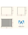 Pergola Angie bioclimatique 3x4 m - 2 stores et éclairage LED