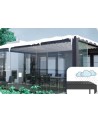 Pergola Angie bioclimatique 3x4 m - 2 stores et éclairage LED
