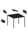 Pergola Angie bioclimatique 3x4 m - 2 stores et éclairage LED