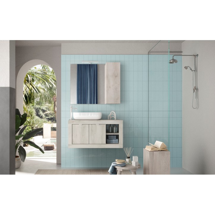 Móveis para casa de banho BASIC pinho branco 92 x 47 x 45 cm