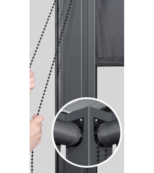 Gazebo Delux Capri PC Top 3x3m avec 4 stores