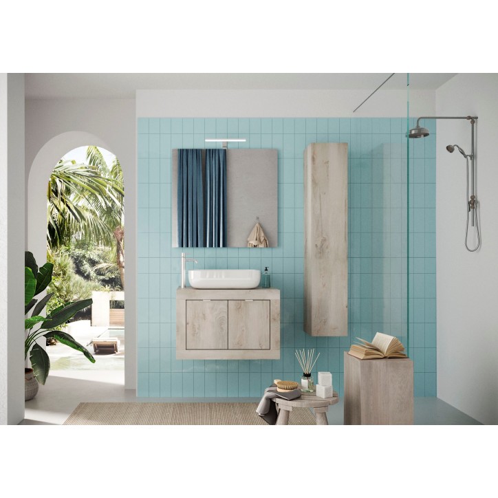 Mueble de baño BASIC pino blanco 70 x 47 x 45 cm Mueble de baño BASIC pino blanco 70 x 47 x 45 cm
