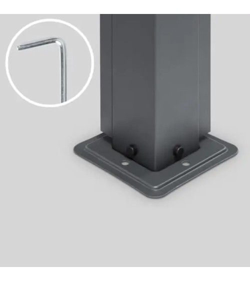 Gazebo Delux Capri PC Top 3x3m avec 4 stores