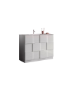 Ensemble salle de bain DAMA BASIC blanc brillant 101 x 86 x 47 cm