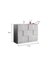 Ensemble salle de bain DAMA BASIC blanc brillant 101 x 86 x 47 cm