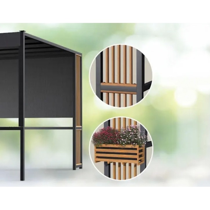 Gazebo Singapour 3x3x2.2m