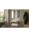 Muebles para baño HAMBURG blanco brillante y Kadiz  92 x 47 x 49 cm