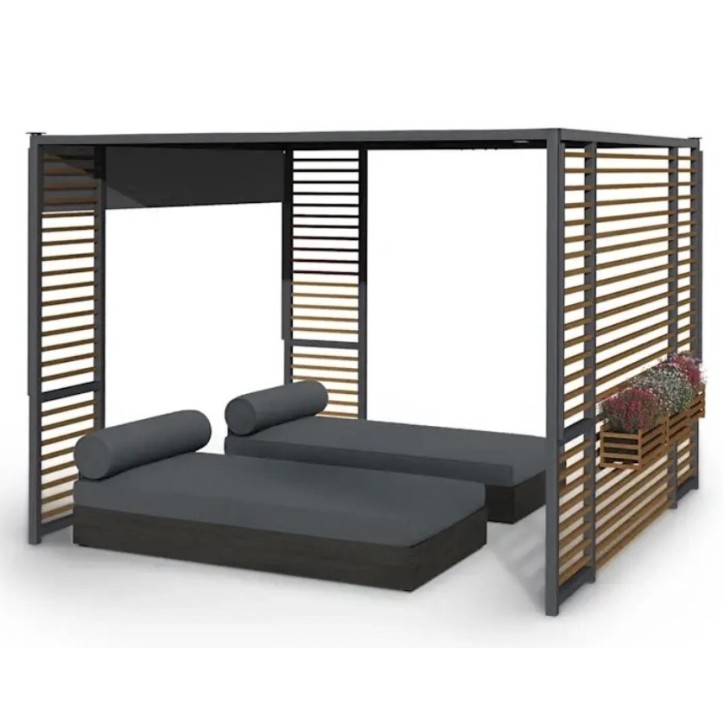 Stell Pulling Gazebo Napoli 3x3x2.2m