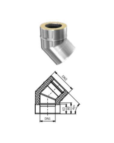 Kit de conducto aislado 7m doble pared - 100/120/130/150/160/180/200 mm