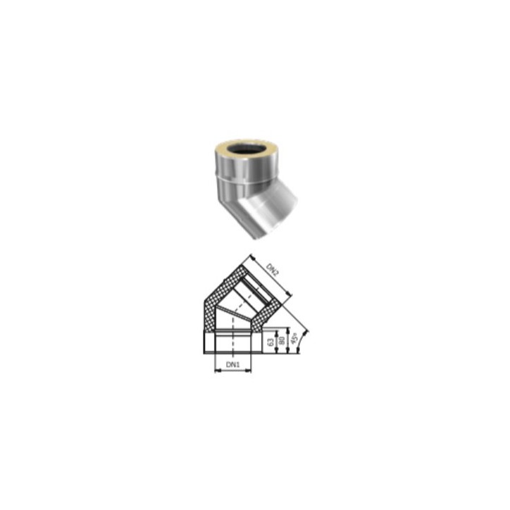 Kit de conducto aislado 7m doble pared - 100/120/130/150/160/180/200 mm
