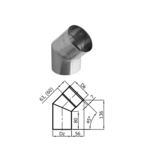 copy of Kit conduit isolé 7m double paroi Ø 100/120/130/150/160/180/200 mm