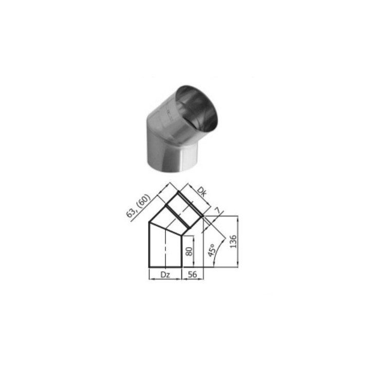 copy of Kit conduit isolé 7m double paroi Ø 100/120/130/150/160/180/200 mm