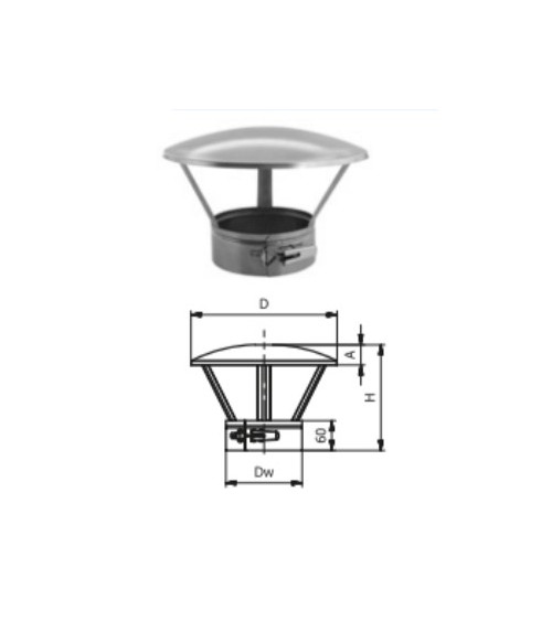 copy of Kit conduit isolé 7m double paroi Ø 100/120/130/150/160/180/200 mm
