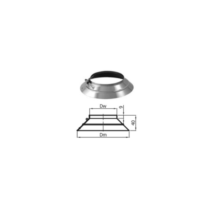 copy of Kit conduit isolé 7m double paroi Ø 100/120/130/150/160/180/200 mm