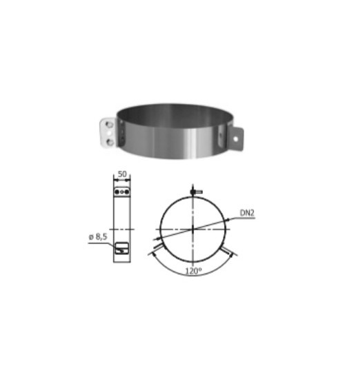 copy of Kit conduit isolé 7m double paroi Ø 100/120/130/150/160/180/200 mm