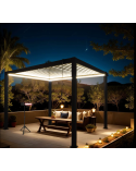 Pergola  ECOLINE avec éclairage LED 3X3