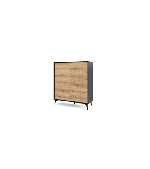 Aparador alto 2 puertas DIAMOND KD104 104x119x39 cm