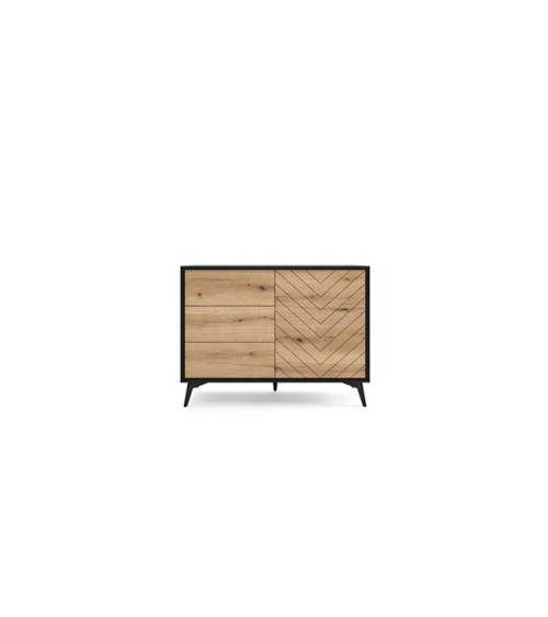 Aparador 1 puerta 3 cajones DIAMOND KD104 104x77x39 cm
