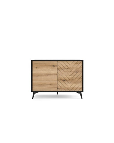 Aparador 1 puerta 3 cajones DIAMOND KD104 104x77x39 cm