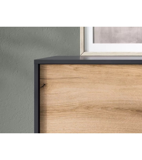 Meuble TV MONO bordeaux 154 cm