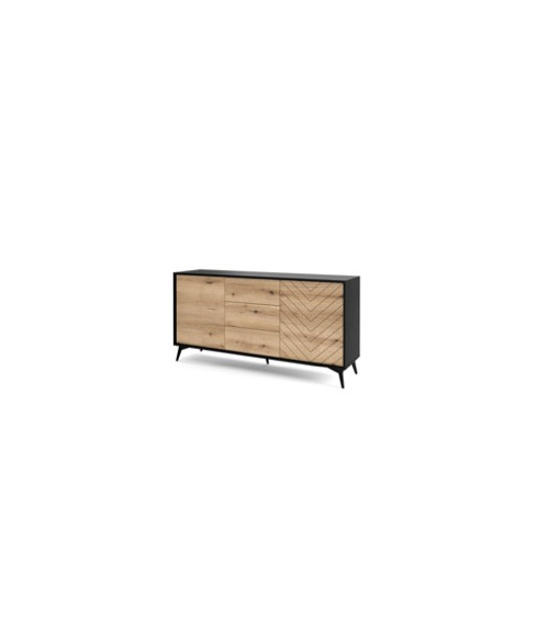 Meuble TV MONO bordeaux 154 cm