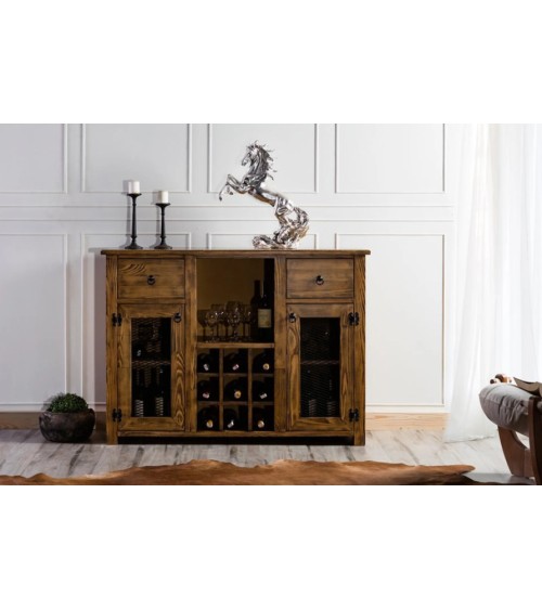Armoire de rangement- buffet haut BIG BAR 137 x 100 cm bois