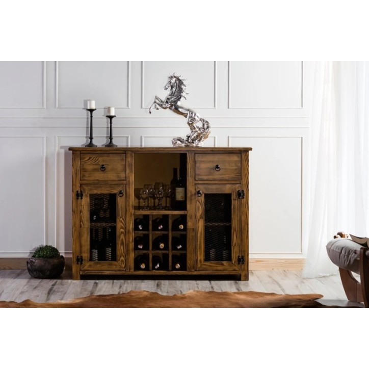 Armoire de rangement- buffet haut BIG BAR 137 x 100 cm bois