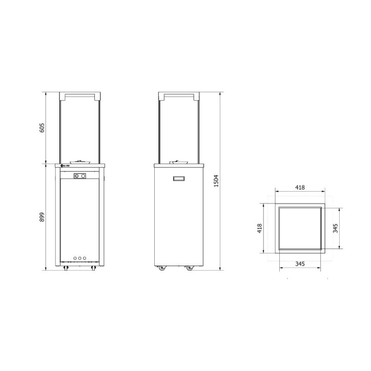 Estufa de Gas Exterior PATIO LIGHT - BLANCO