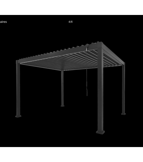 Pergola  ECOLINE avec éclairage LED 3X3