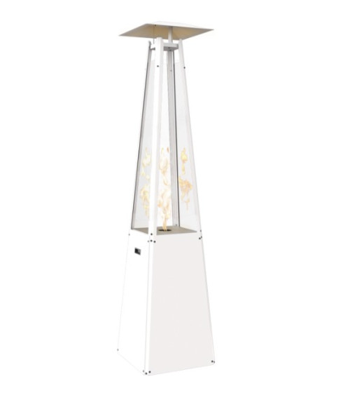 UMBRELLA ACIER BLANC AVEC TUYAU ET RÉDUCTEUR