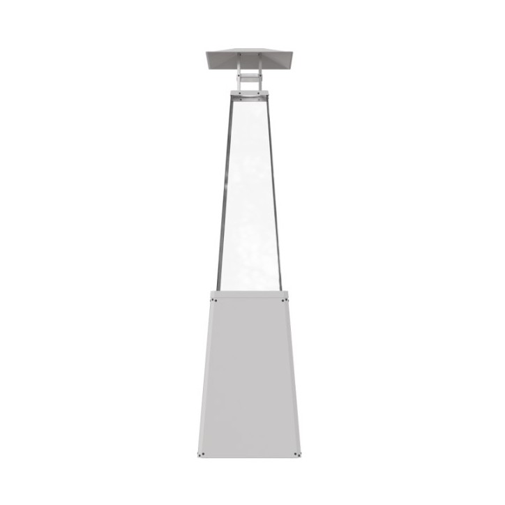 Chauffage extérieur Gaz UMBRELLA BS Couleur Acier Blanc 12kw