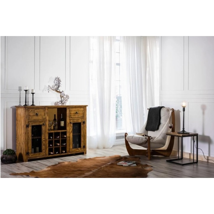 Armoire de rangement- buffet haut BIG BAR 137 x 100 cm bois