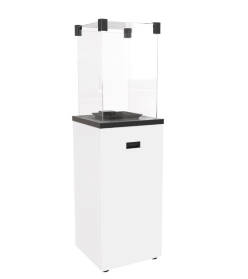 KIT DE CHAUFFAGE AU GAZ PATIO SLIM BLANC 8.2 KW MANUEL