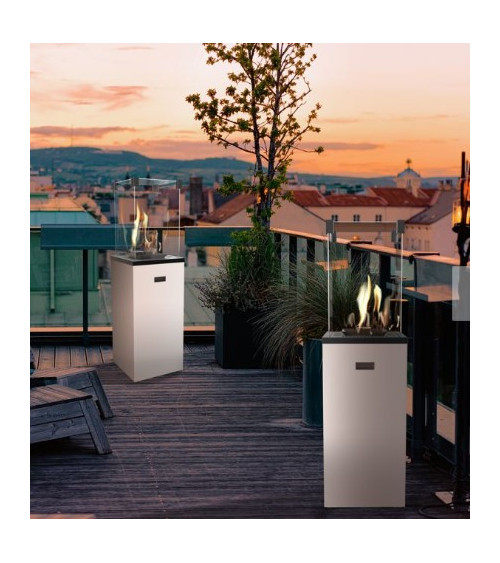 KIT DE CHAUFFAGE AU GAZ PATIO SLIM BLANC 8.2 KW MANUEL