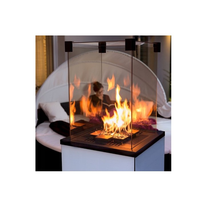 KIT DE CHAUFFAGE AU GAZ PATIO SLIM BLANC 8.2 KW MANUEL