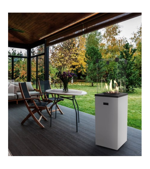 KIT DE CHAUFFAGE AU GAZ PATIO SLIM BLANC 8.2 KW MANUEL