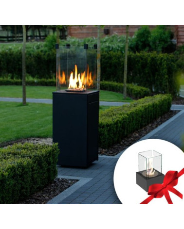 bio-ethanol haard DELTA hoek links 120 cm